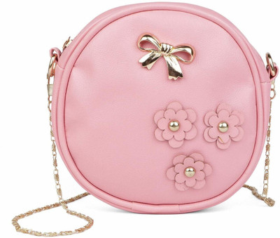 Cleto Pink Sling Bag HAMZA45_PK_ROUNDBX_18