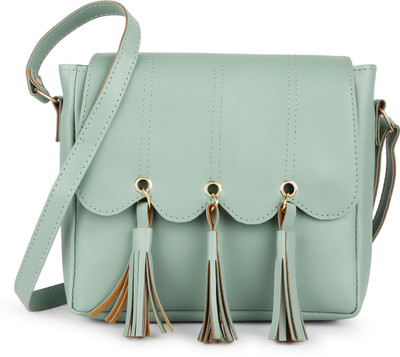 Silent Lady Green Sling Bag Women & Girls Side Sling Bag|One Side Sling|Shoulder Sling Bag|Crossbody Bag