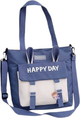 kidsmuch Blue Tote Nylon cloth women's bag new shoulder bag Korean version sweet and fashionable