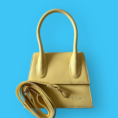 V LADY Yellow Hand-held Bag CY01