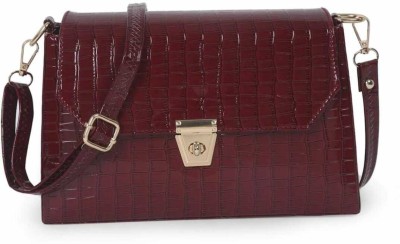 MURLI CHITRASHALA Maroon Sling Bag Best Maroon Color Leather Latest Trendy Fashion Ladies Handbag, for Women