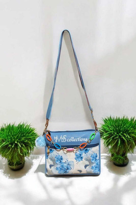 MS collection Blue Sling Bag SLING BAGS