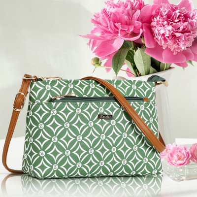 Exotic Green Sling Bag Ethnics pattern-625