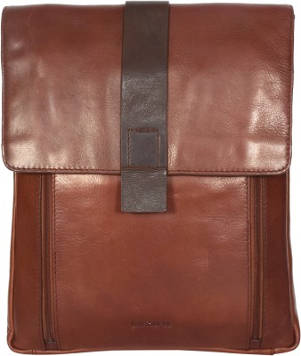 Sassora Brown Sling Bag Genuine Leather Unisex Medium Size Brown Color Sling Bag – Z066