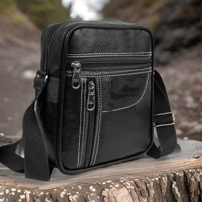 JairaJ Black Sling Bag Men Sling Bag extra large