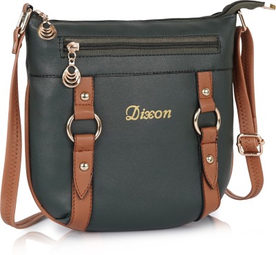 DIXON Green Sling Bag Casual Unique Design Trendy Hobo Shoulder Crossbody Daytrip Slingbag For Women