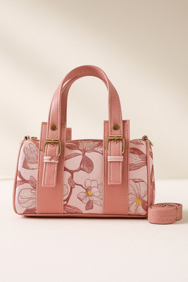 BAKR Pink Sling Bag Floral Design Shoulder & Handbag for Girls & Women