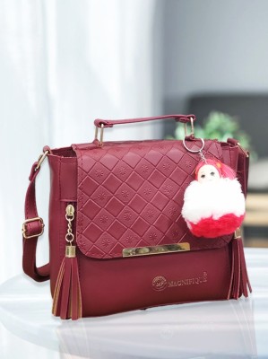 magnifique Maroon Sling Bag Maroon Sling bag for Women and Girls / Side bag / Handbag / Cross body bag