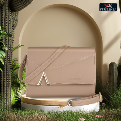 YESSBENZA Beige Sling Bag Women's A Fitting Sling Bag