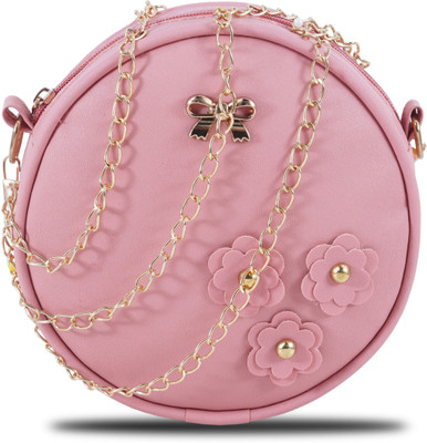 Cleto Pink Sling Bag HAMZA45_PK_ROUNDBX_10