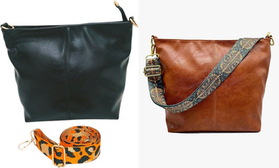 Dakota Brown, Black Sling Bag SKU05(Pack of 2)