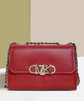 MICHAEL KORS Red Sling Bag 30F2G7PS4L_Crimson(Pack of 3)