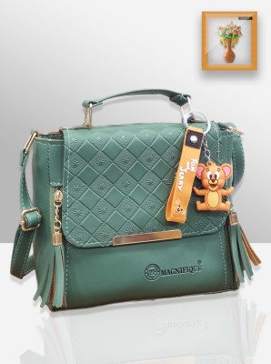 magnifique Green Sling Bag Green Sling bag for Women and Girls / Side bag / Handbag / Cross body bag