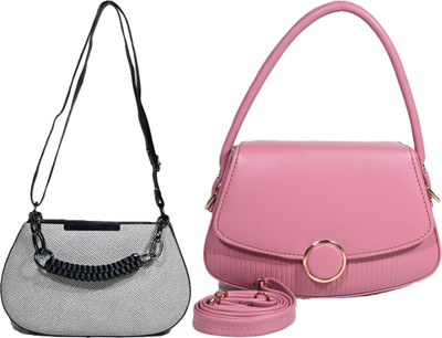 Despacito Pink, Clear Sling Bag Girls sling bag(Pack of 2)