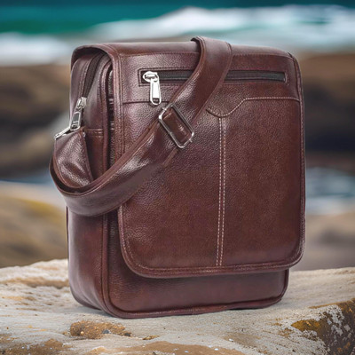 Shivra Brown Sling Bag Men Sling Bag side bag for men(S-11*11)