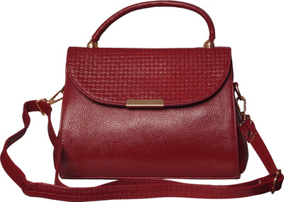 ManatLeather Red Sling Bag ML-125-Cherry