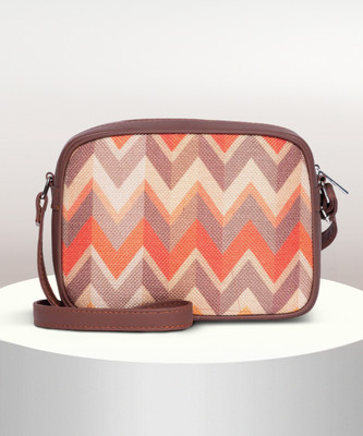 ZOUK Multicolor Sling Bag Tidalwave Printed Sling Bag for Women