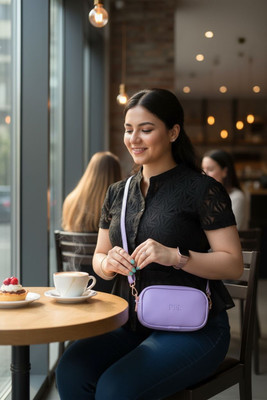 Pramadda Pure Luxury Purple Sling Bag Stylish women mini sling bag for travel side crossbody sling bag for girls