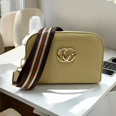 Skorpio Green Sling Bag Trendy Designer Zipper girls party Bag's