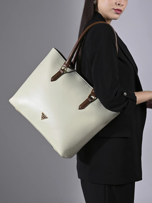 Lavie Signature White Tote Detroit