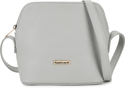 Fastrack Grey Sling Bag Textured