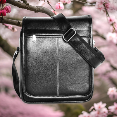 house of common Black Sling Bag Men Sling Bag extra large (S-10*8.5*3)