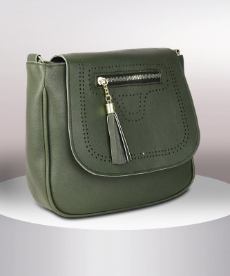 SHAMRIZ Green Sling Bag Women's & Girl'S Sling Bag With Adjustable strap | Women handbag | Women purse |Side Sling bag | Tassel Sling Bag