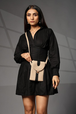 ENSAC Brown Sling Bag Sling Bags For Ladies & Girls