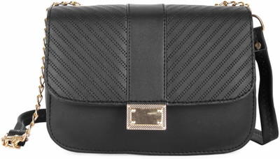 ARNLC Black Sling Bag For Girls With Adjustable Strap & 1 Compartment