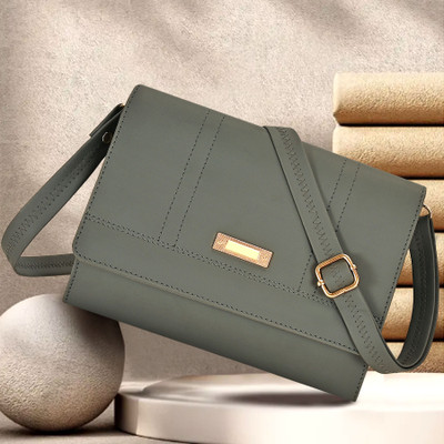 8LOVEES Grey Sling Bag Grey trendy branded sling bag for Girls latest bag for stylish women bag