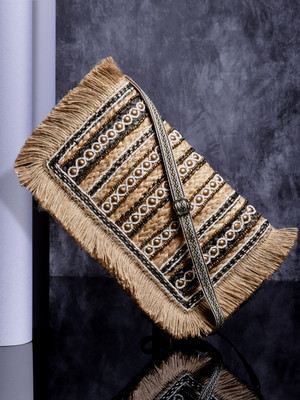 Anekaant Beige Sling Bag Sisal