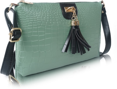 DIXON Green Sling Bag Stylish Trendy Travel Daytrip Crossbody Shoulder Sling bag For Women