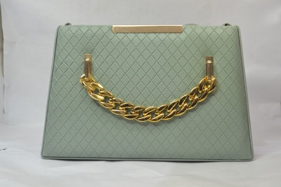 ROGAN Green Sling Bag Lightweight Regular Use Rexin Zipper Sling Bag for Women