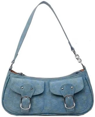 Bauge Bags Blue Sling Bag JUICY POCKET DENIM Y2K BAGUETTES