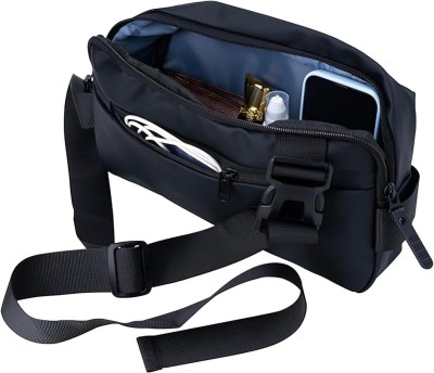 MARSRTH Black Shoulder Bag Sling Crossbody Bag for Men, Stylish Chest Shoulder Bag for Men & Women