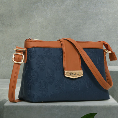 Exotic Blue Sling Bag Embossed SlingBag
