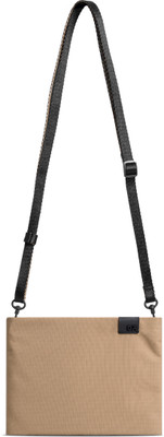 DailyObjects Beige Sling Bag Seagrass Pivot Expandable Crossbody - Medium
