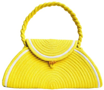 TVINECO Yellow Hand-held Bag Trendy Hand bag for girls and women