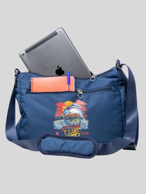 Sambhav Blue Shoulder Bag Mens & Womens Printed Sling Mini Shoulder Bag & Sider Bag