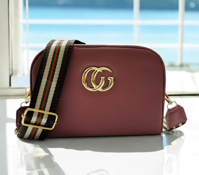 Skorpio Maroon Sling Bag Trendy Designer Zipper girls party Bag's