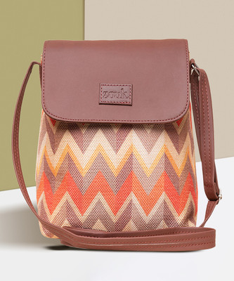 ZOUK Multicolor Sling Bag Tidal Wave Flap Sling Bag