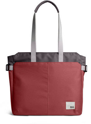 DailyObjects Red Shoulder Bag Charcoal-Red Clay Key Tote Bag
