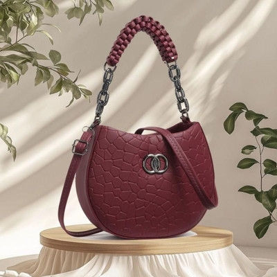 Nariox Maroon Sling Bag Women designer Partywear sling bag ladies purse