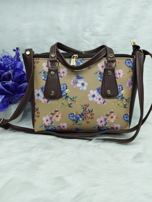 SIZI CREATION Brown Hand-held Bag SZ0054-blue