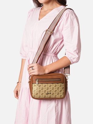 LAVIE Beige Sling Bag Mono LL Scarlet