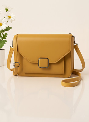 VEL Yellow Sling Bag Premium Yellow Crossbody Sling Bag For Women | Women's Sling Bag