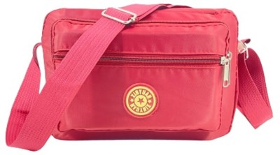 MOMISY Red Sling Bag Mobile Bag for Women And Girls