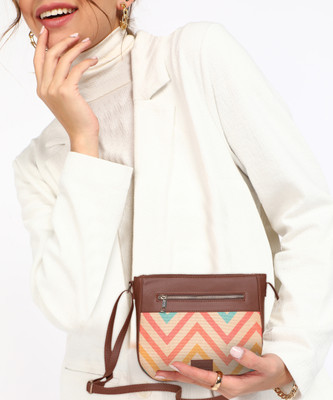 ZOUK Multicolor Sling Bag FloMotif U Shaped Sling Bag
