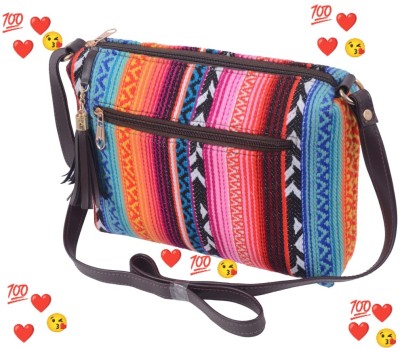 Sahna Handicraft Multicolor Sling Bag Slingbag(SD-06)