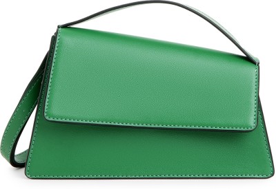 Dressberry Green Hand-held Bag Structured Handheld Bag